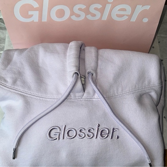 Glossier Limited Edition Lavender Hoodie Large NWT - Picture 3 of 12